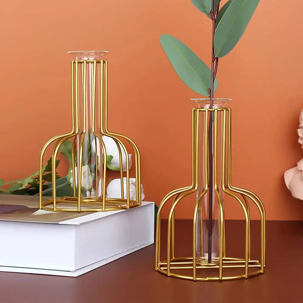 Gold Cage Vase Brehn