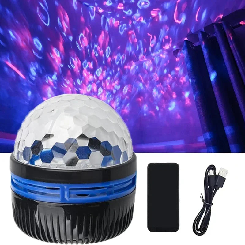 Brehn | Polariva Nordlichtprojektor mit Musik-Synchronisation und Fernbedienung für RGB-Ambiente-Beleuchtung
