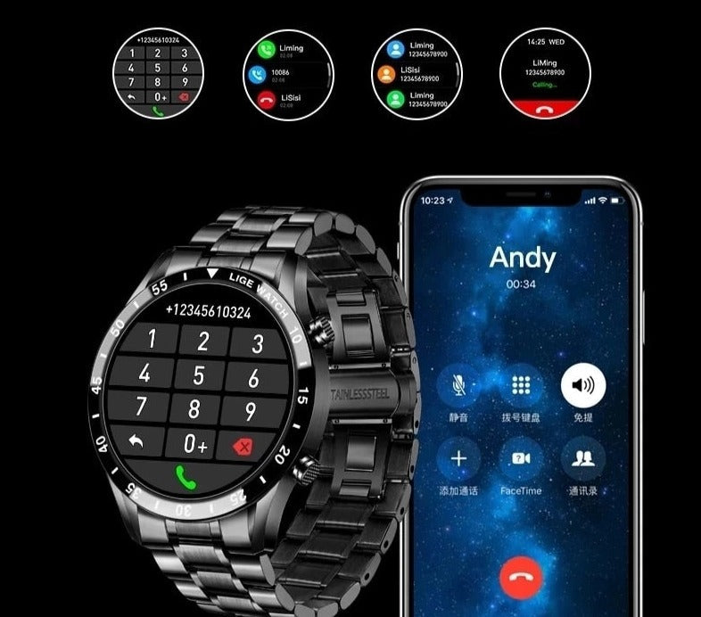 Brehn | Luxus SmartWatch 4G – Eleganter und verbundener Stil mit Anrufen und Konnektivität