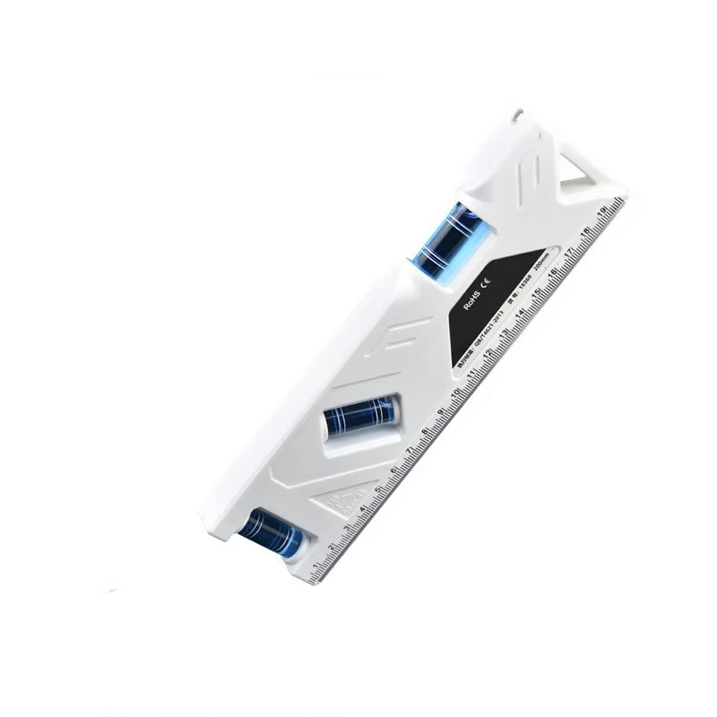Präzisions-Taschenwasserwaage mit Magnetfuß und Winkelmesser