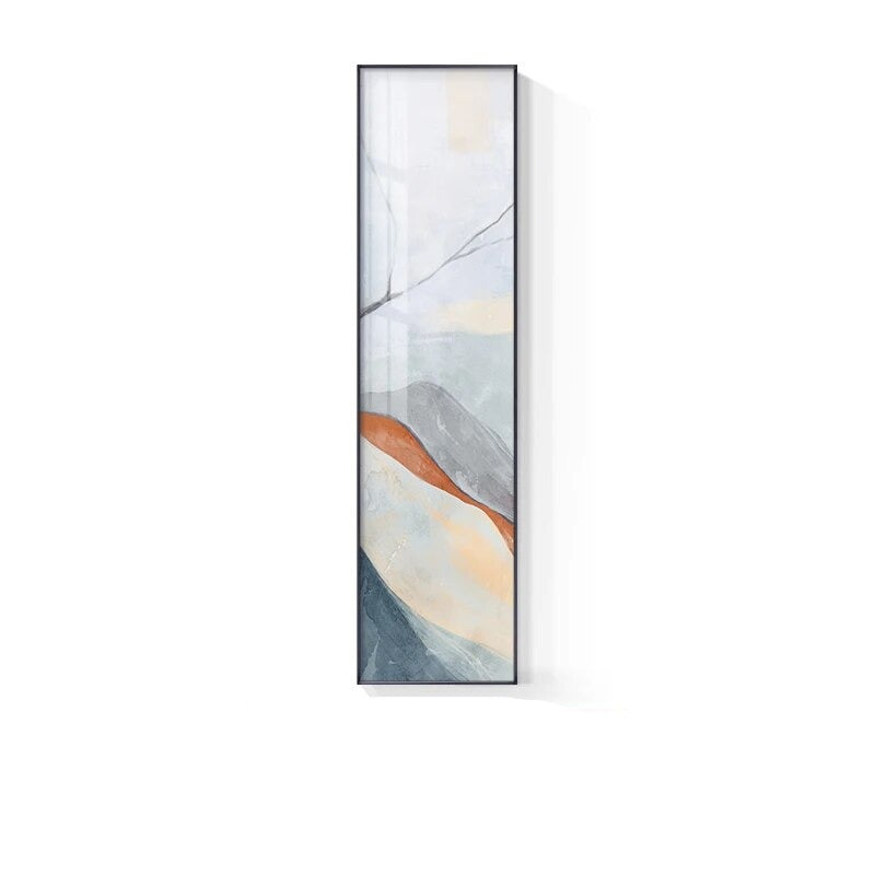 Marmor Druck Abstract Vertikale Format Wandkunst Blau Pastell Rosa Bilder Für Modernes Wohnzimmer Schlafzimmer Eingangsbereich Wanddekoration | Brehn