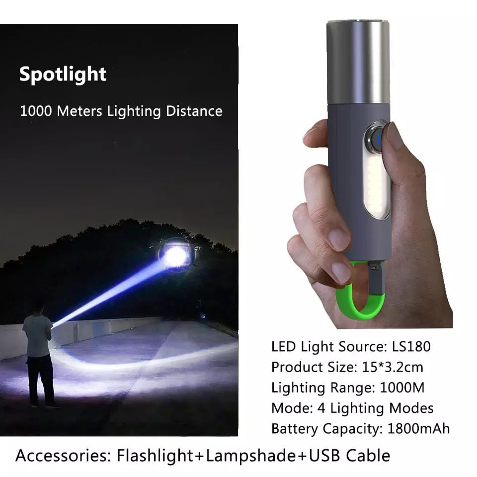 VIvolux | Leistungsstarke wasserdichte Outdoor-Sicherheits-Taschenlampe