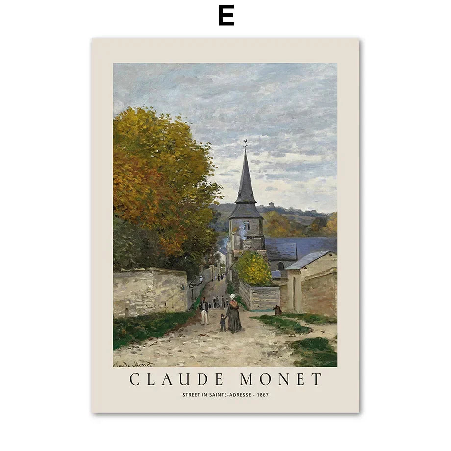 Zeitlose Klassiker Vintage Landschaft Wandkunst Feine Kunst Leinwanddrucke Bilder Poster Berühmte Gemälde Für Wohnzimmer Esszimmer Schlafzimmer Kunst Dekor | Brehn