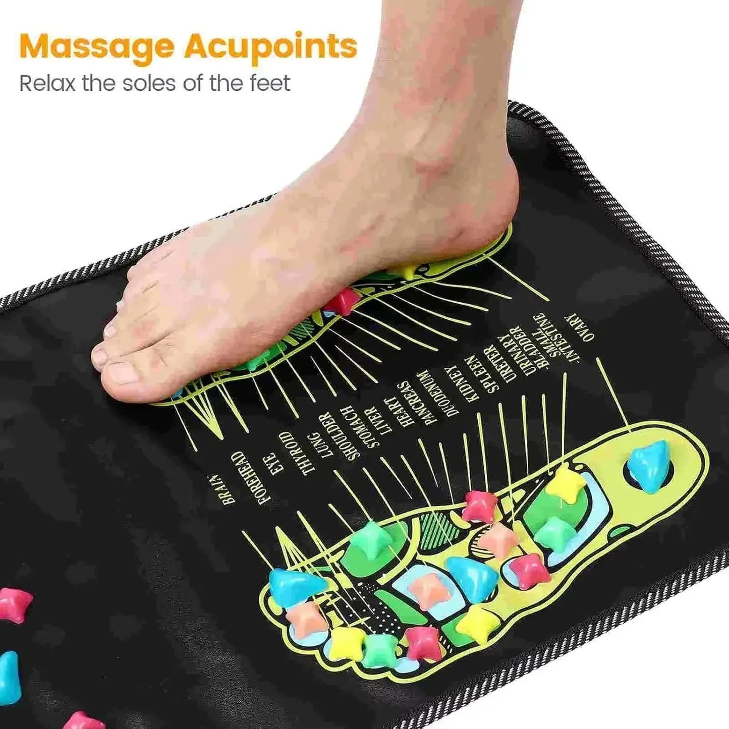 Brehn | Multi-Punkt Reflexzonen Stressabbau Fußmassage Matte