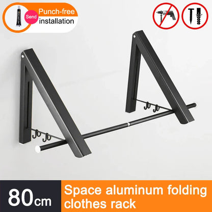 Platzsparender faltbarer Wandkleider-Aluminiumständer | Brehn