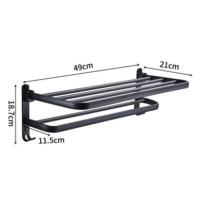 VIvolux | Eleganter Lebensstil Platzsparender Klappbarer Aluminium Handtuchhalter