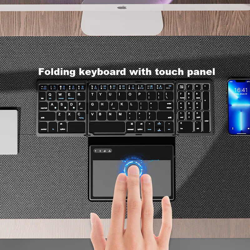 VIvolux | Faltbare Mini Drahtlose Touchpad-Tastatur