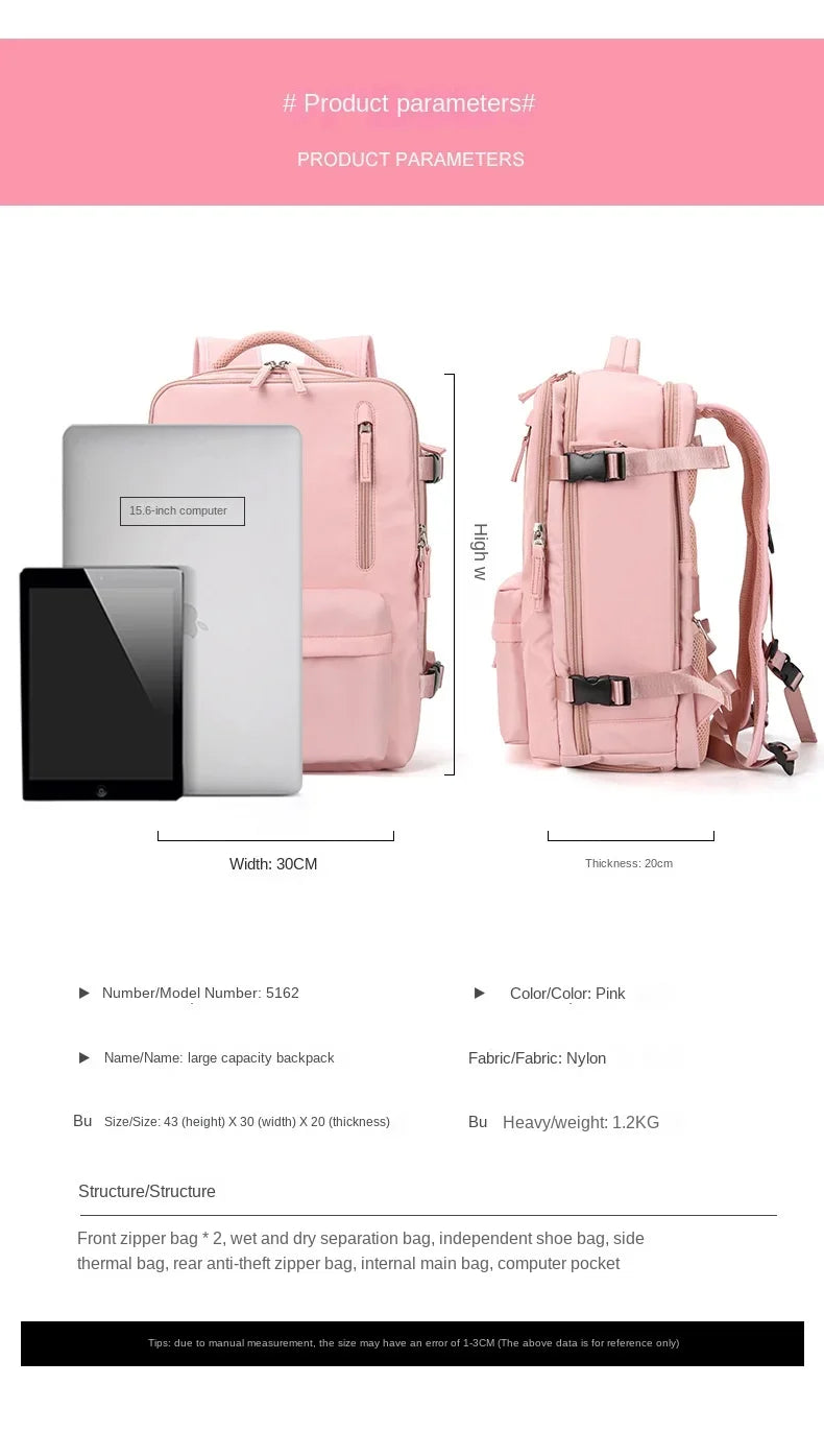 Reis Tragbarer Rucksack mit Schuhfach