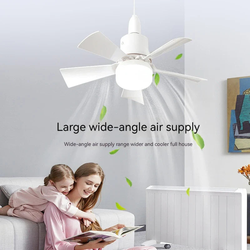 30W E27 Deckenventilator Licht mit Fernbedienung - LED Dimmfunktion, intelligenter leiser Ventilator für Schlafzimmer & Wohnzimmer | Brehn