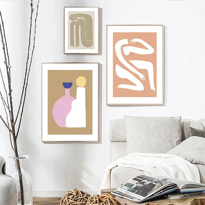 Abstrakte Minimalistische Stillleben Figuren Kunst Feine Kunst Leinwanddrucke Poster Bilder Für Wohnzimmer Schlafzimmer Moderne Wohnkultur | Brehn