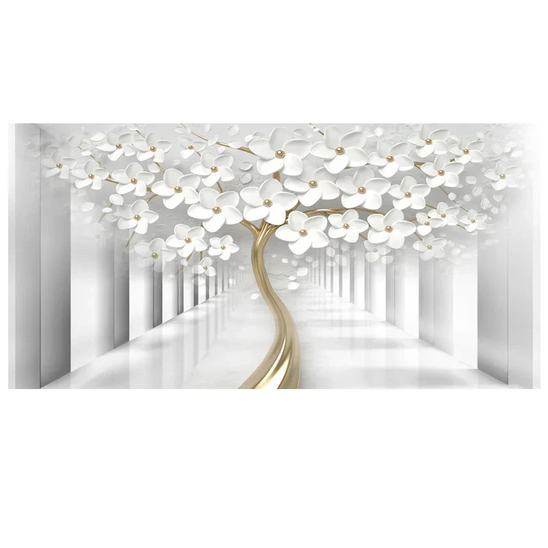 Abstract Floral Big Blossom Petal Tree Wandkunst Feine Kunst Leinwanddrucke Bild Für Wohnzimmer Schlafzimmer Salon Kunst Dekor | Brehn