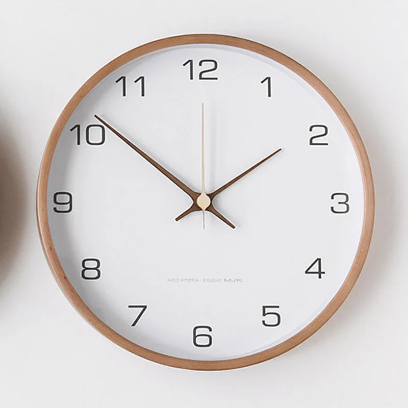 Luxuriöse Wanduhr aus Holz und Glas mit Minimalistischem Design | Brehn
