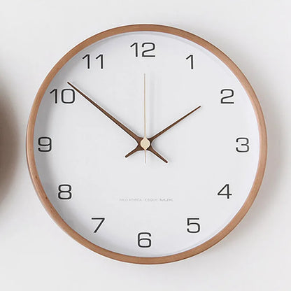 Luxuriöse Wanduhr aus Holz und Glas mit Minimalistischem Design | Brehn