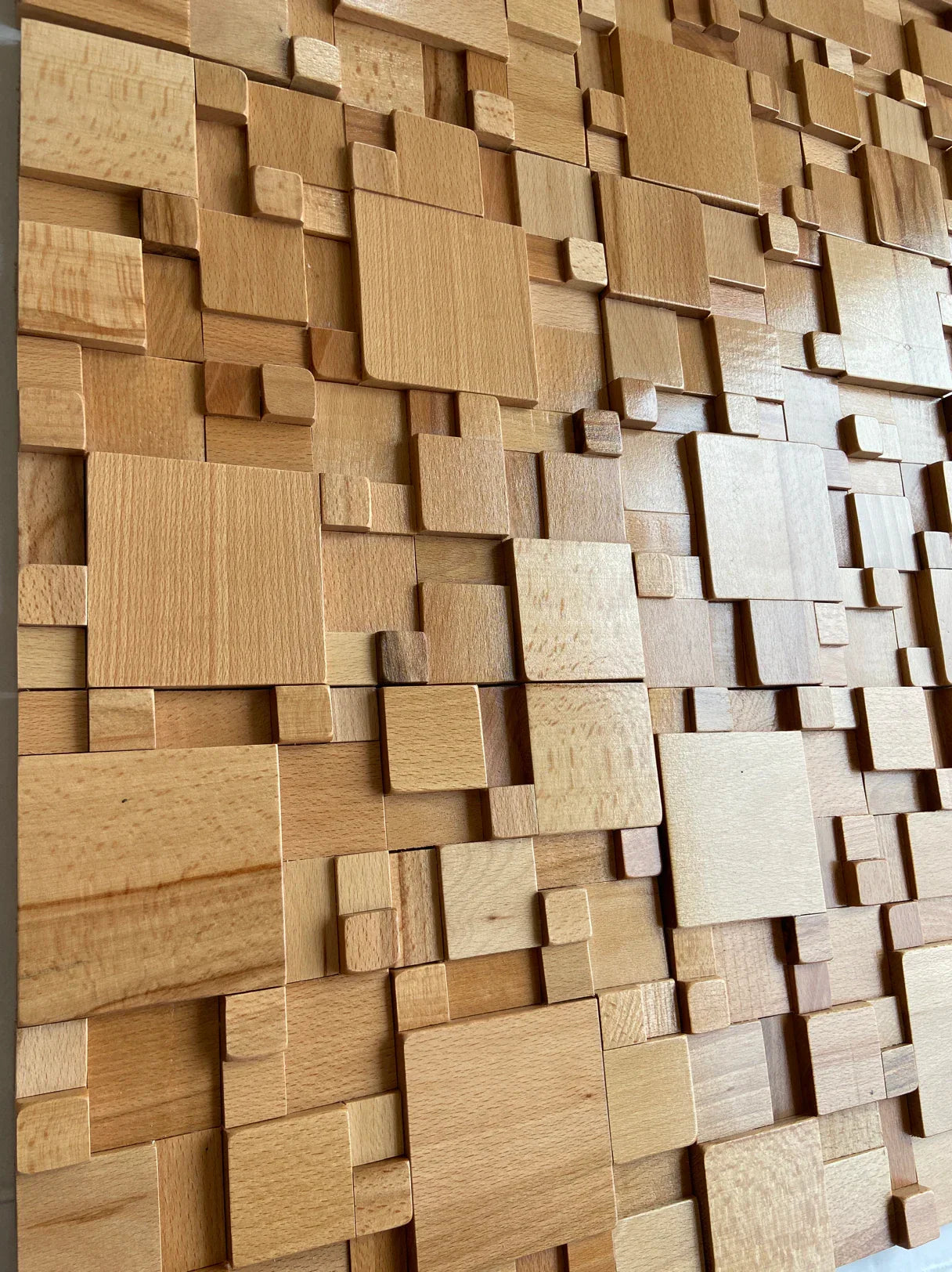 Brehn | Mosaikwandpaneele Massivholz und schallabsorbierende Dekoration