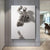 Moderne urbane abstrakte Eisenstatue Wandkunst Fine Art Leinwanddrucke 3D-Visualisierung Figurenkunst Bilder für minimalistische Wohnungswanddekoration | Brehn