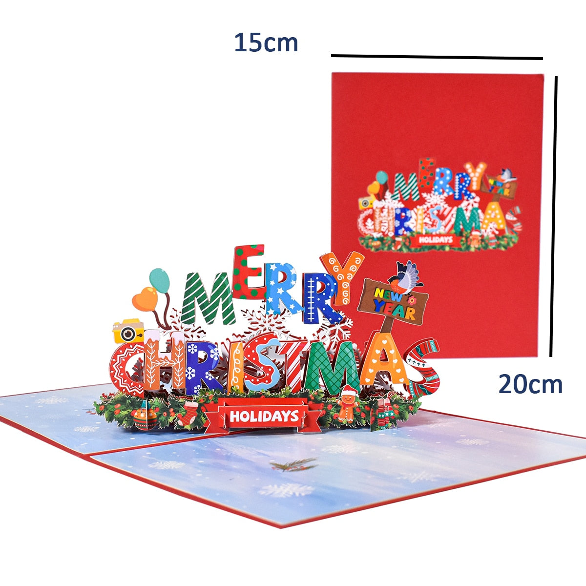 Brehn | 3D Pop-Up Fröhliche Weihnachtsgeschenkkarten