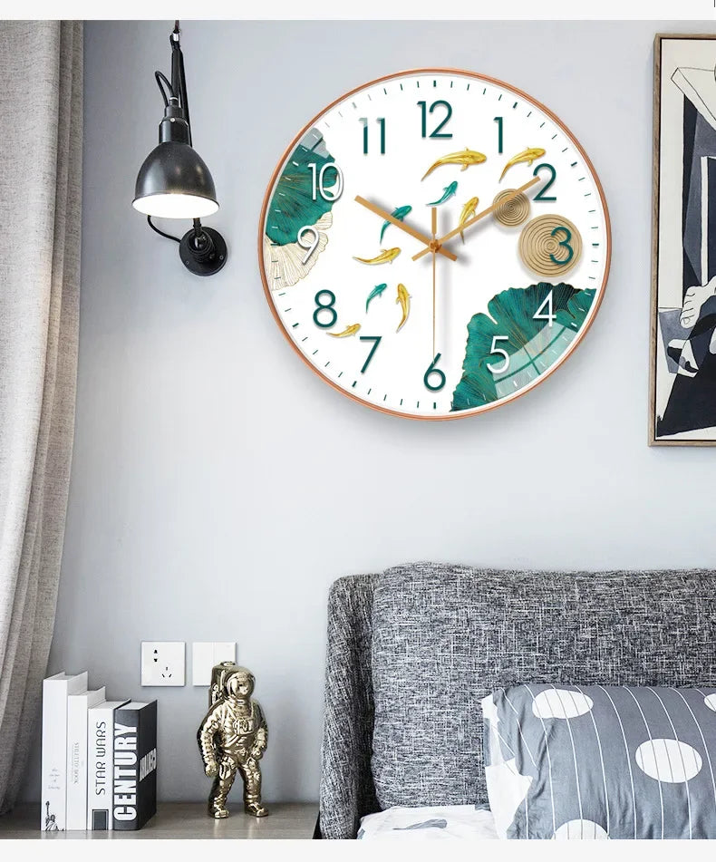 Brehn | Moderne Wanduhr Eleganz im Schlafzimmer