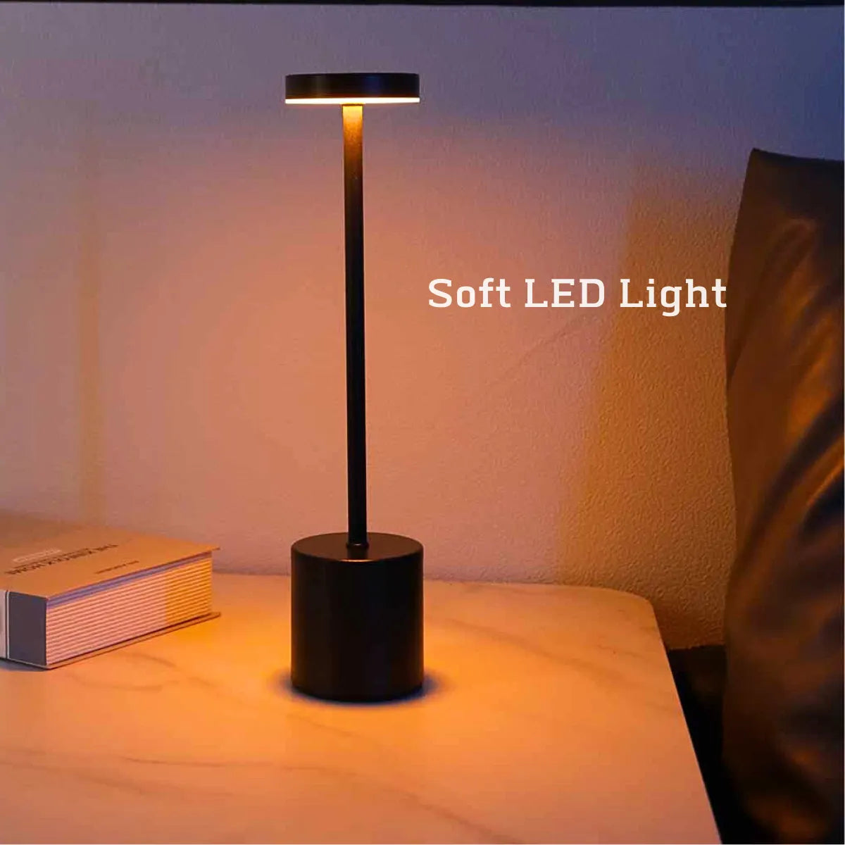 Brehn | Drahtlose Metall-LED-Tischlampe - LumiMetal