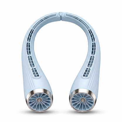 Lightweight S5 Turbo bladeless neck fan worn for hands-free cooling