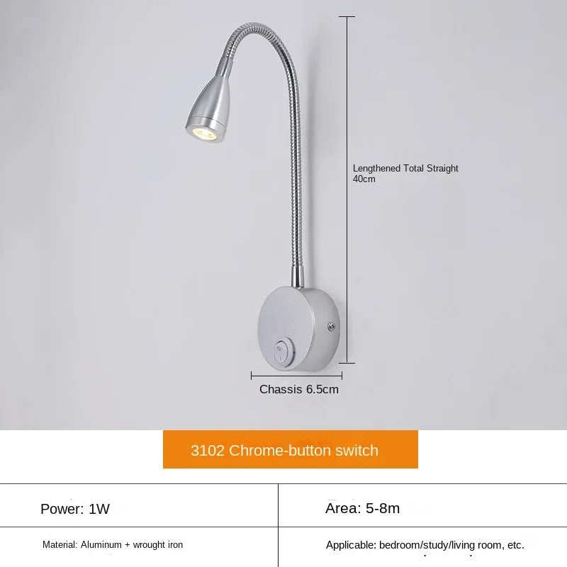 Brehn | Vielseitige LED-Wandleuchte: Modern, Flexibel, Perfekt zum Lesen im Bett