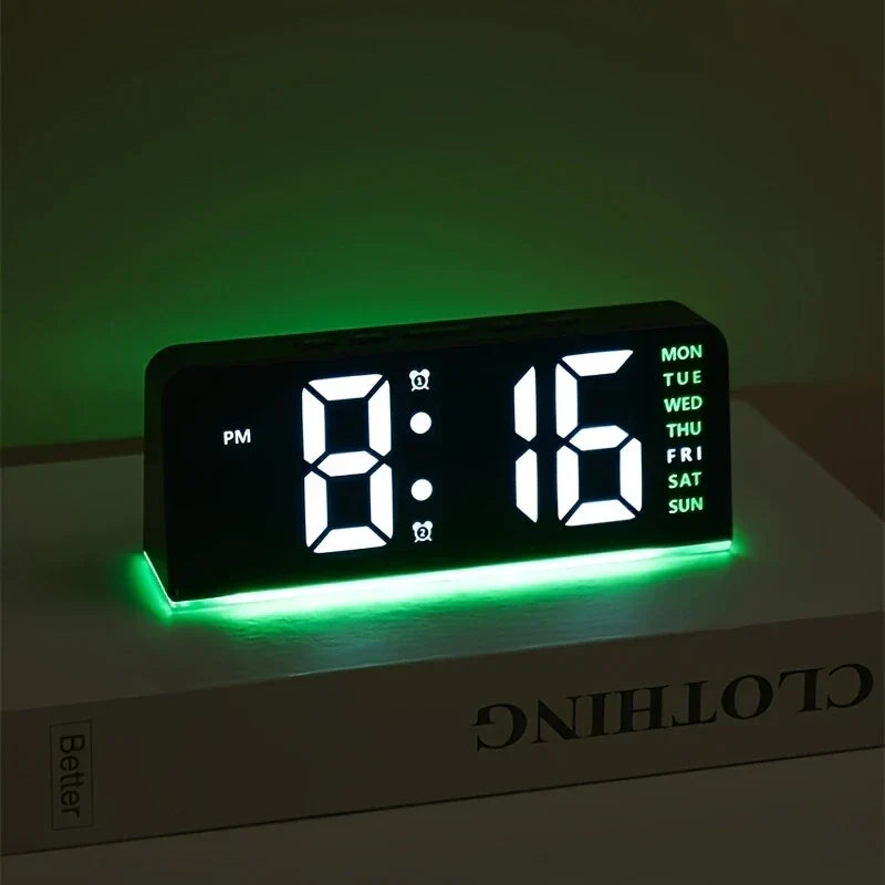 Modern LED Alle Woche Anzeige Nachtlampe Wecker | Brehn