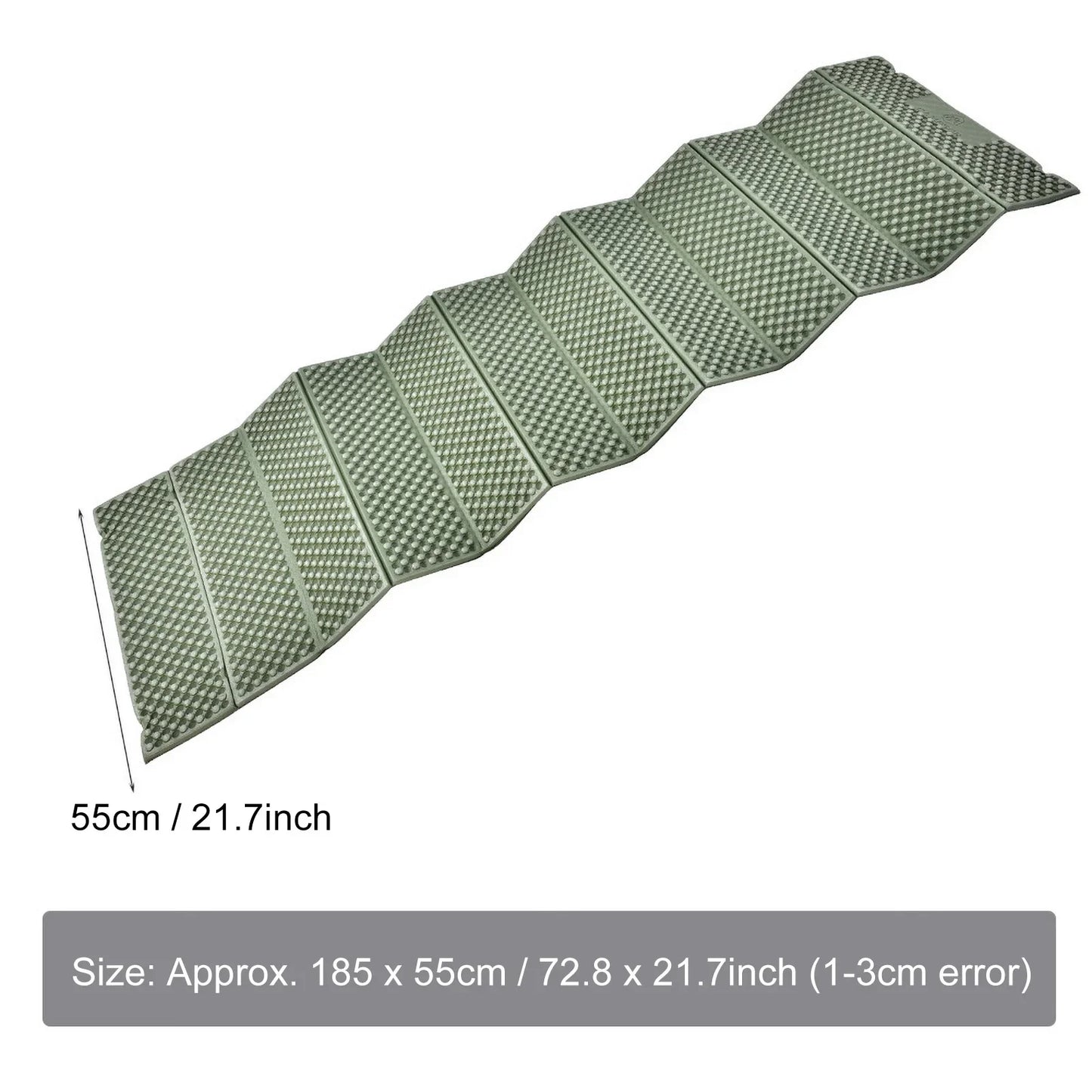 Brehn | TrekLuma Faltbare Isomatte | Ultraleicht & Wasserdicht | Egg-Groove Komfort | Für Outdoor & Camping