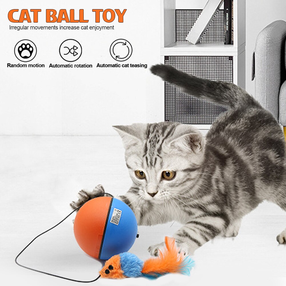 VIvolux | Game Master Automatischer Laufender Katzenball Spielzeug
