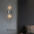 Brehn | GoldenLuxe Elegante LED-Wandleuchte | Luxuriöses Design in Gold | Stilvolle Wandbeleuchtung
