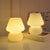 Brehn | Murano Tischlampe - Einzigartige Glas-Pilz-Schreibtischlampe für magische Atmosphäre