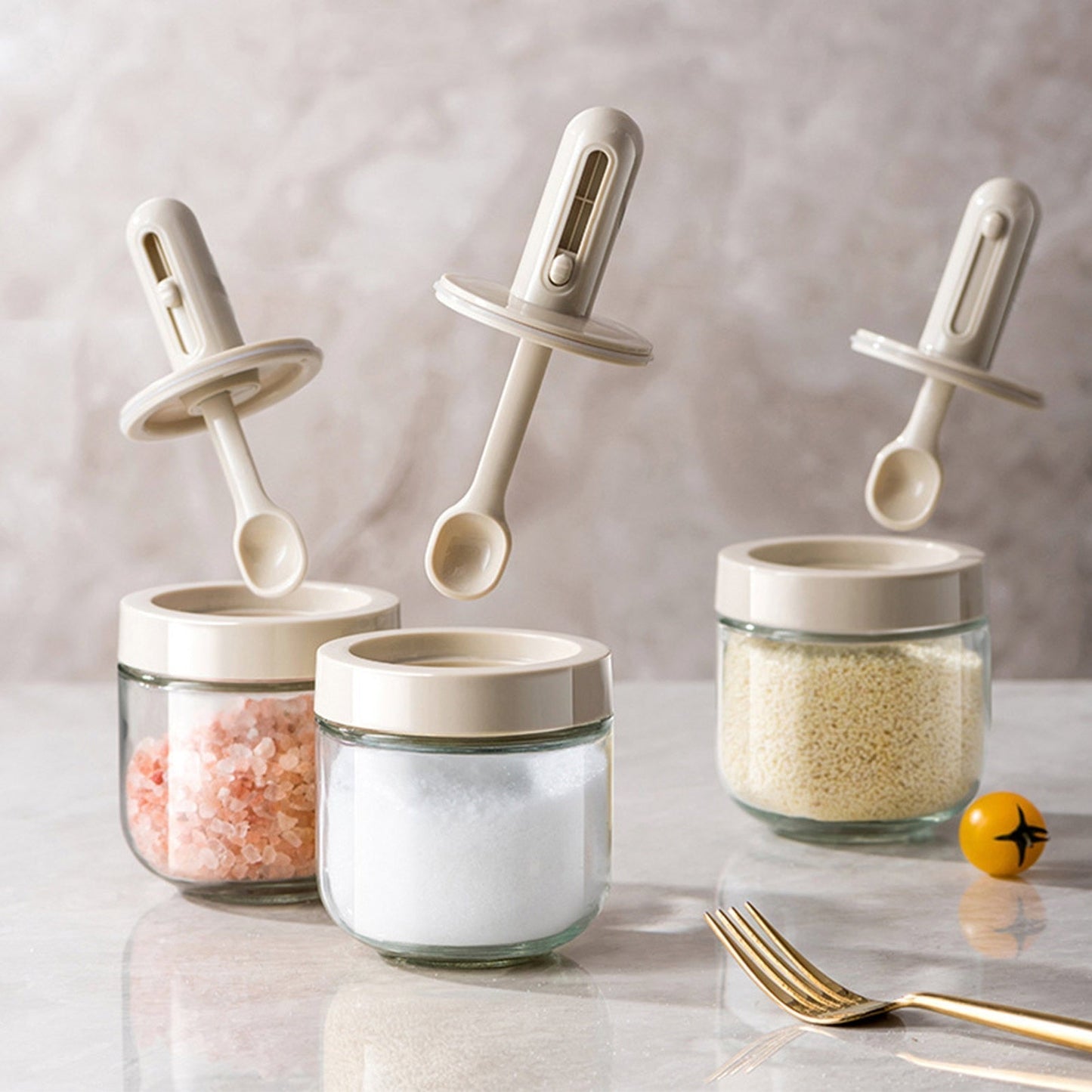 Brehn | Kreatives Mini-Gewürzglas mit Löffel