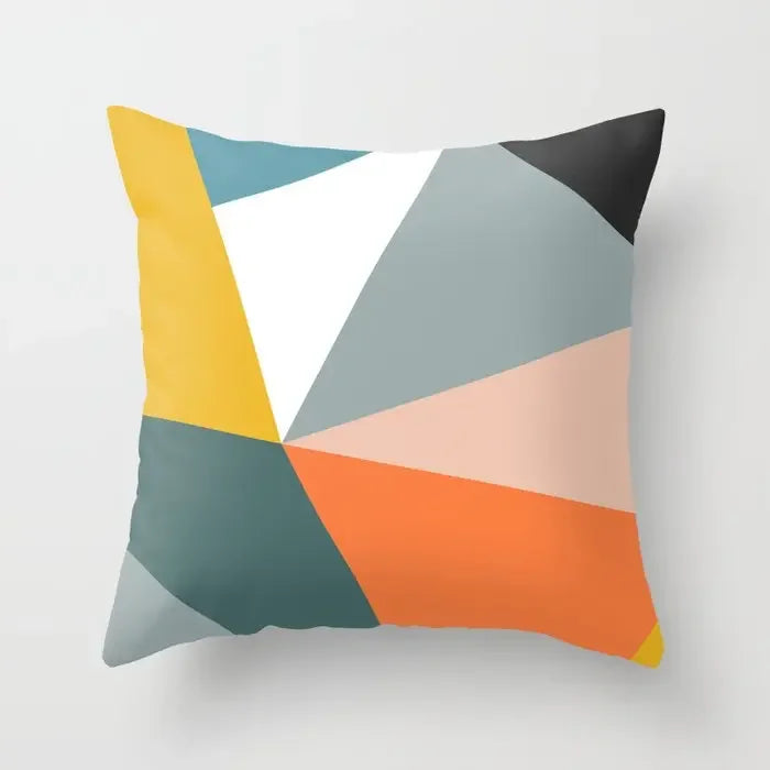 Moderne Abstrakte Geometrische Bunte Kissenbezüge 45x45cm Kissenhüllen Für Sofa Wurfkissen 60x60cm 50x50cm Trendige Wohnkultur | Brehn