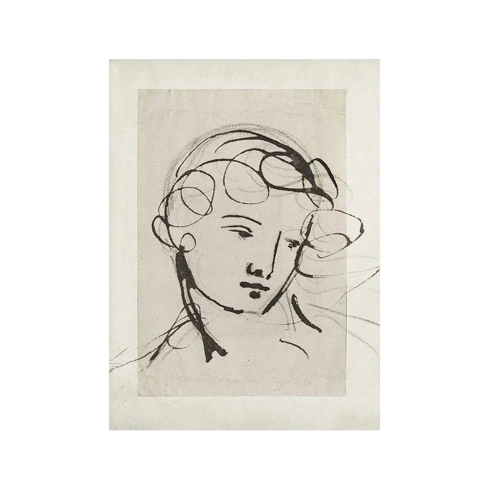 Vintage Vogue Galerie Wandkunst Landschaften Portrait Floral Abstrakt Portrait Skizze Fine Art Leinwanddrucke Bilder für das Wohnzimmer | Brehn