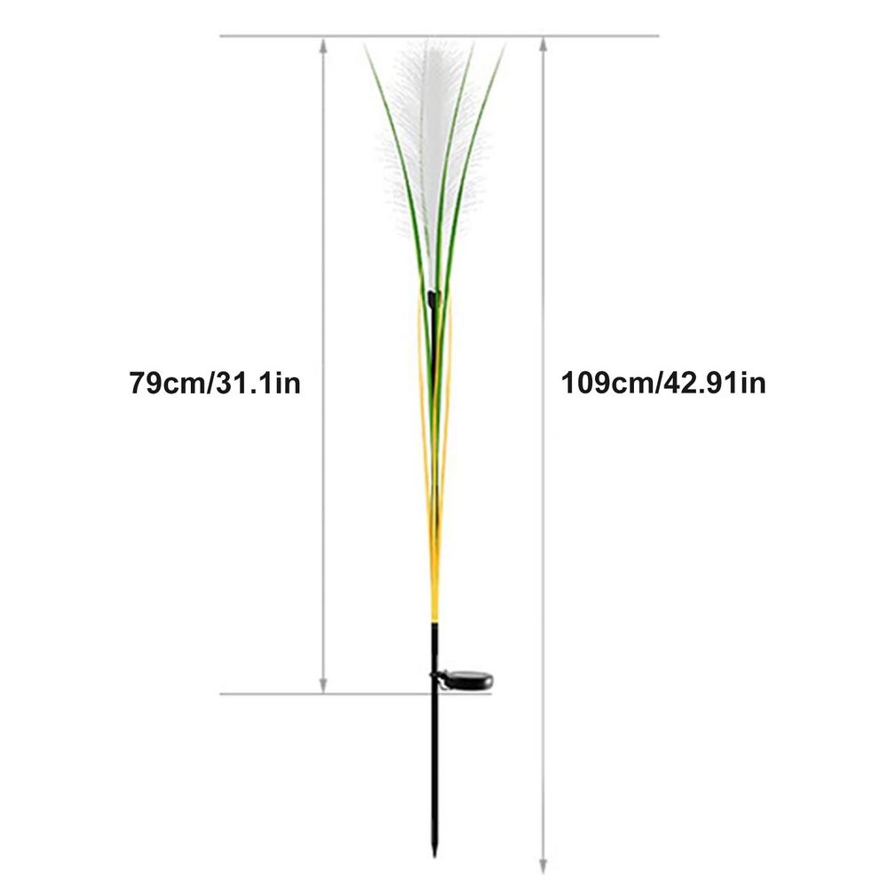VIvolux | Solar Reed Wasserdichte Faser Patio Lichter