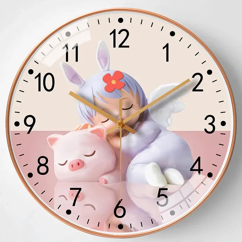 Brehn | Moderne Wanduhr Eleganz im Schlafzimmer
