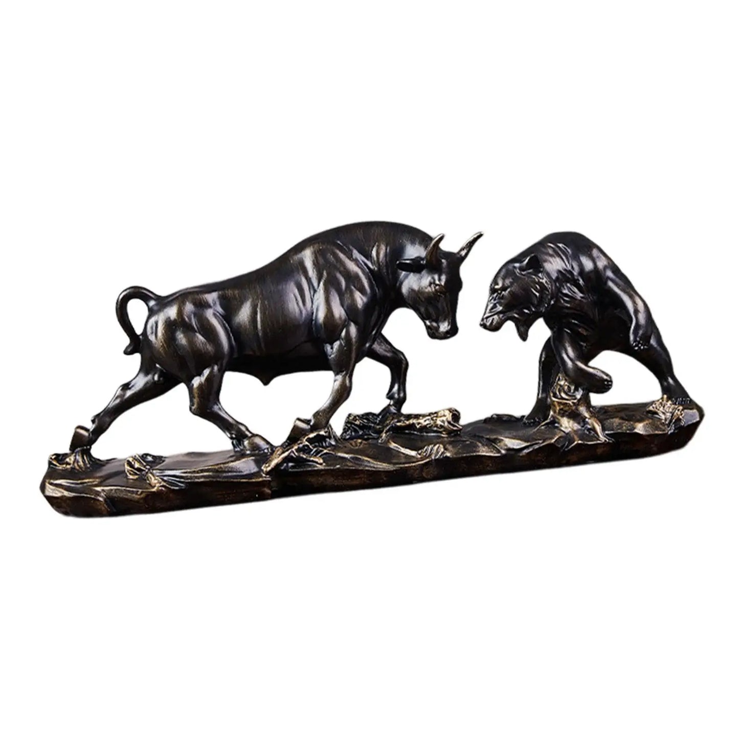 Feng Shui Bären- und Stierstatue, Stierfigur, Kuhskulpturen-Sammlung