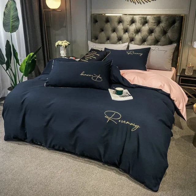Luxus-Dekbedovertzug mit Eleganter Stickerei – Weich, Atmungsaktiv und Hochwertig | Brehn