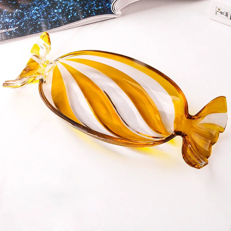 Candy-förmiger Glas Snackteller | Brehn