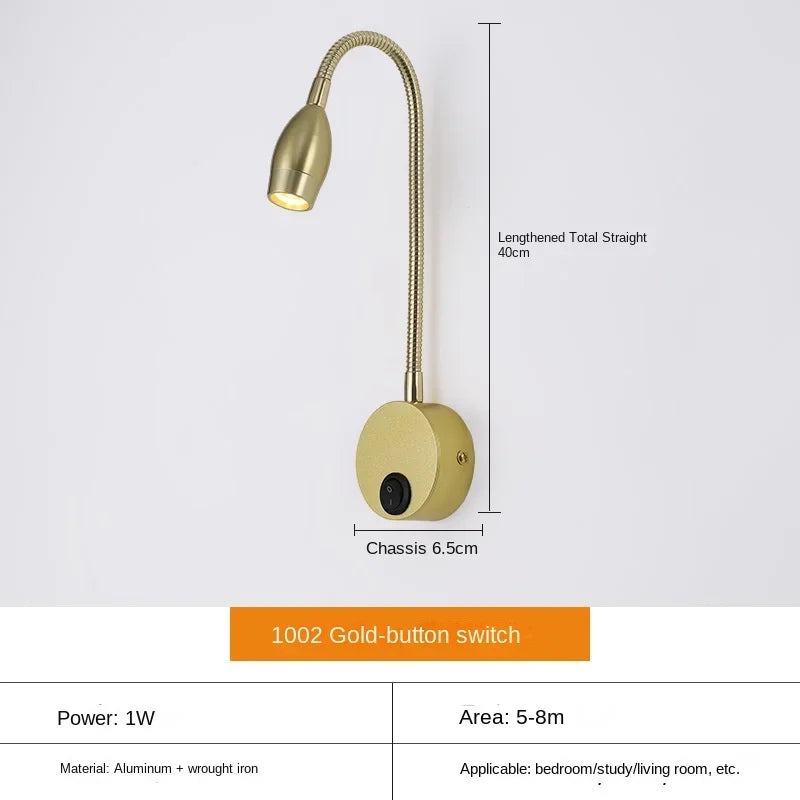 Brehn | Vielseitige LED-Wandleuchte: Modern, Flexibel, Perfekt zum Lesen im Bett