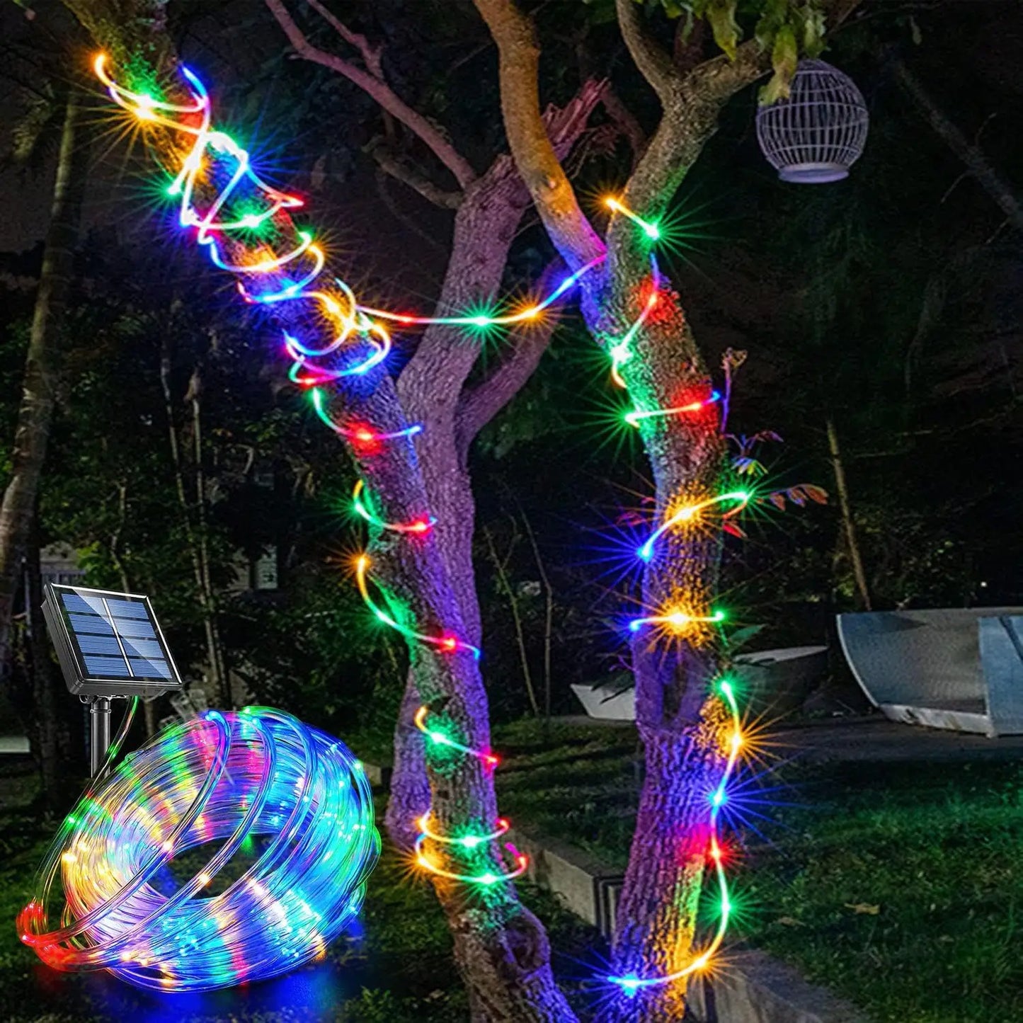 Brehn | LumiSolar Lichterkette Außenbereich | 7–32 m | Solar betrieben & wasserdicht | 8 Lichtmodi | Weihnachten, Garten & Party