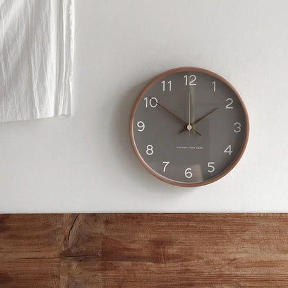 Luxuriöse Wanduhr aus Holz und Glas mit Minimalistischem Design | Brehn