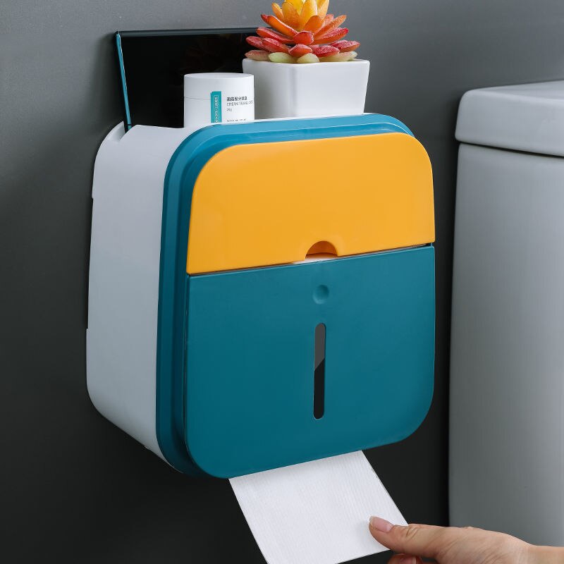Wandmontierter Badezimmer-Organizer Taschentuchbox Halter | Brehn