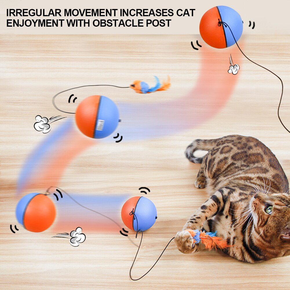 VIvolux | Game Master Automatischer Laufender Katzenball Spielzeug