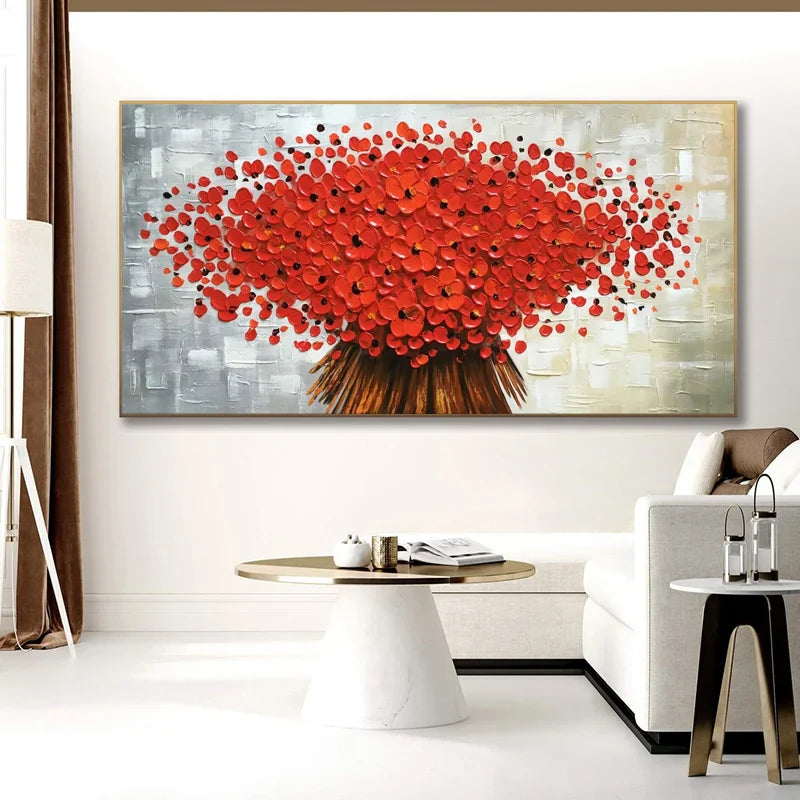 Moderne abstrakte Blumenbaum Wandkunst Fine Art Leinwanddrucke Große Größen Bilder Für Wohnzimmer Schlafzimmer Home Office Kunstdekoration | Brehn