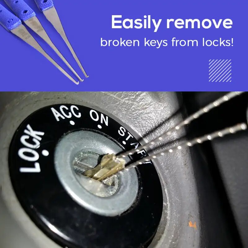 VIvolux | Lock Fixer Auto Beschädigter Schlüssel Professionelles Reparaturset