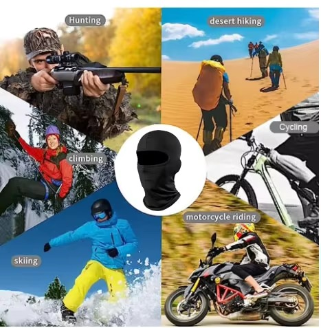 Vollgesichts-Sturmhaube für Motorradfahren, Radfahren, Outdoor-Sportarten und Skifahren