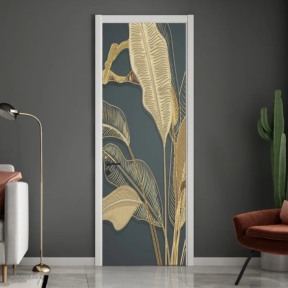 Moderne abstrakte Perlen geometrische Türaufkleber Mural abnehmbar PVC Vinyl Peel N Stick Wandkunst Mural Dekor für Innentüren Kreative DIY Wohnkultur | Brehn