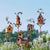 Brehn | Metall Kunst Vogelhaus auf Gartenstecker - FeatherNest