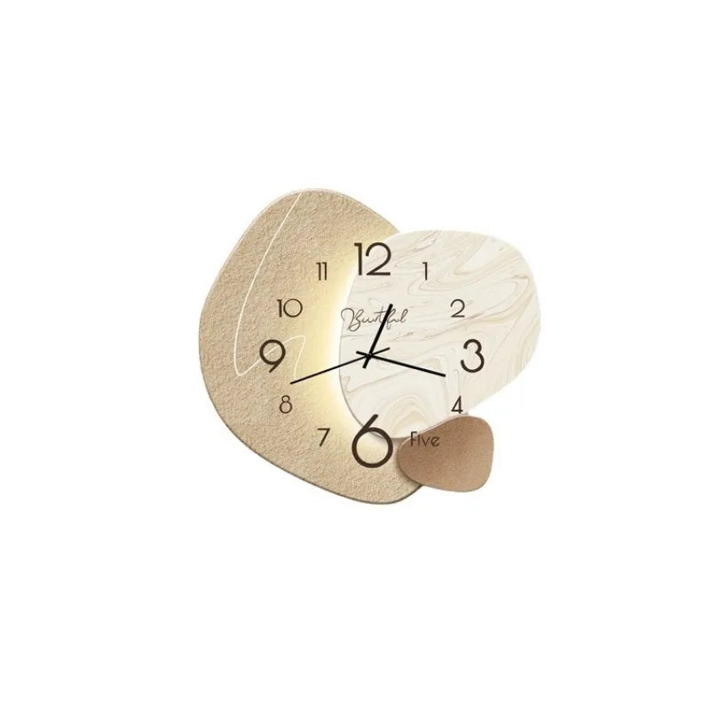 Moderne Design-Wanduhr für Wohnzimmer – Stilvolle, leise Wanduhr für elegante Raumgestaltung | Brehn