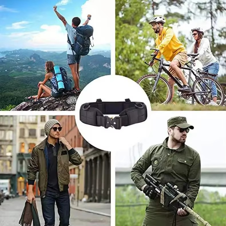 Taktischer Nylongürtel mit Schnellverschluss und Metallschnalle für Outdoor-Sportarten