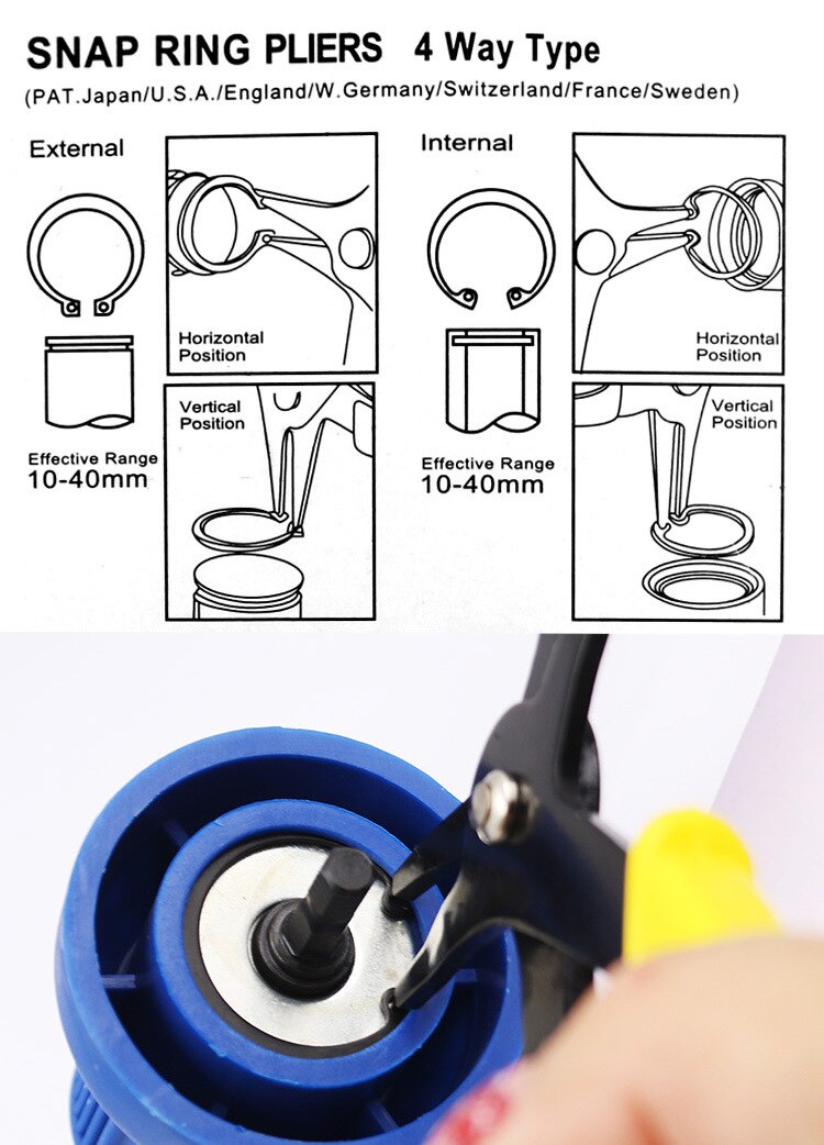 Brehn | 2in1 Snap Ring Zangen Werkzeug